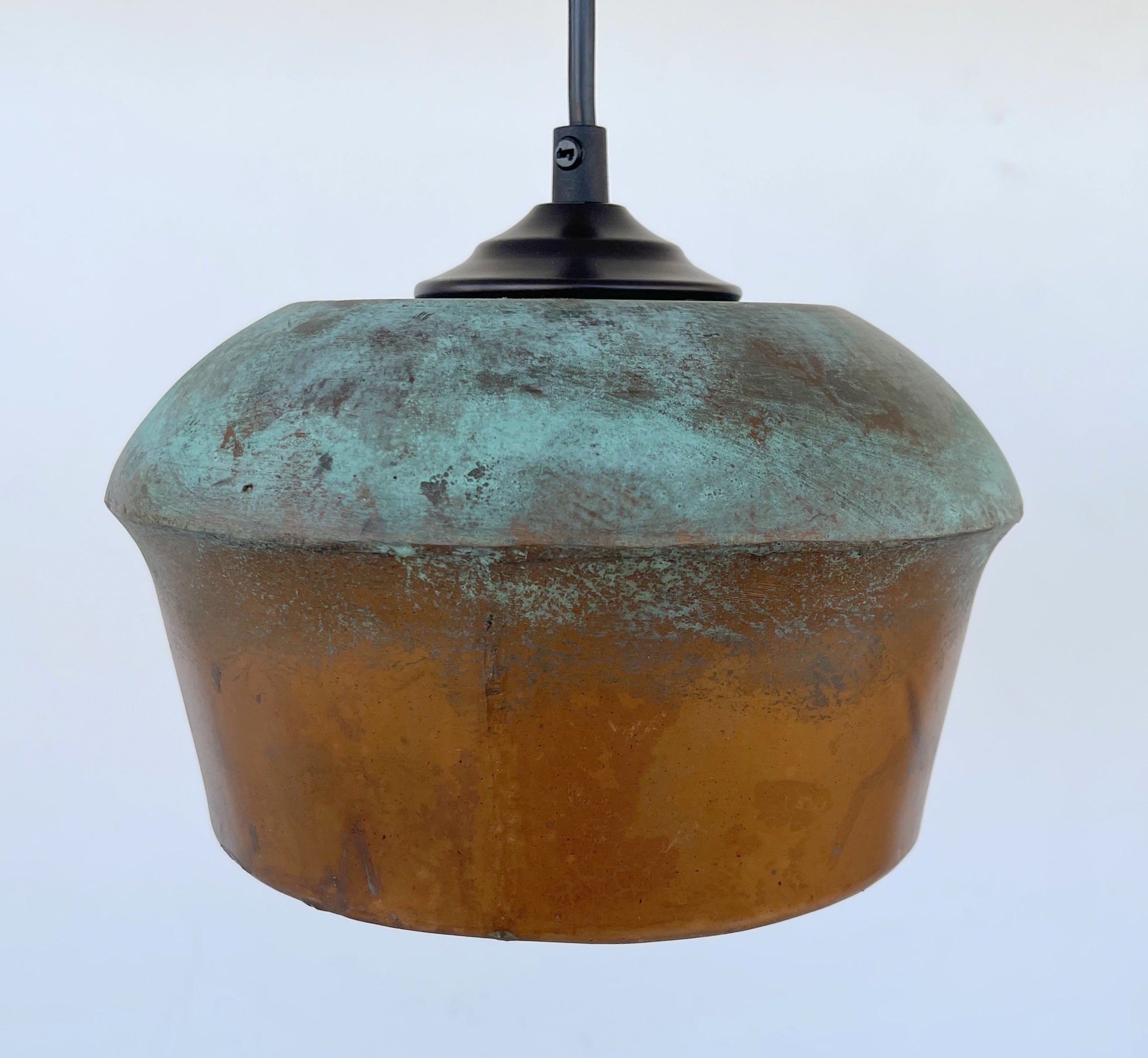 Copper Farmhouse Pendant Light 8.5in