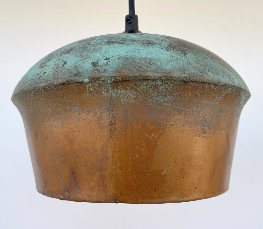 Copper Farmhouse Pendant Light 8.5in