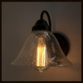 1960s Heavy Seeded Glass Wall Sconce