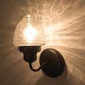 Glass Torch Wall Sconce Light Fixture