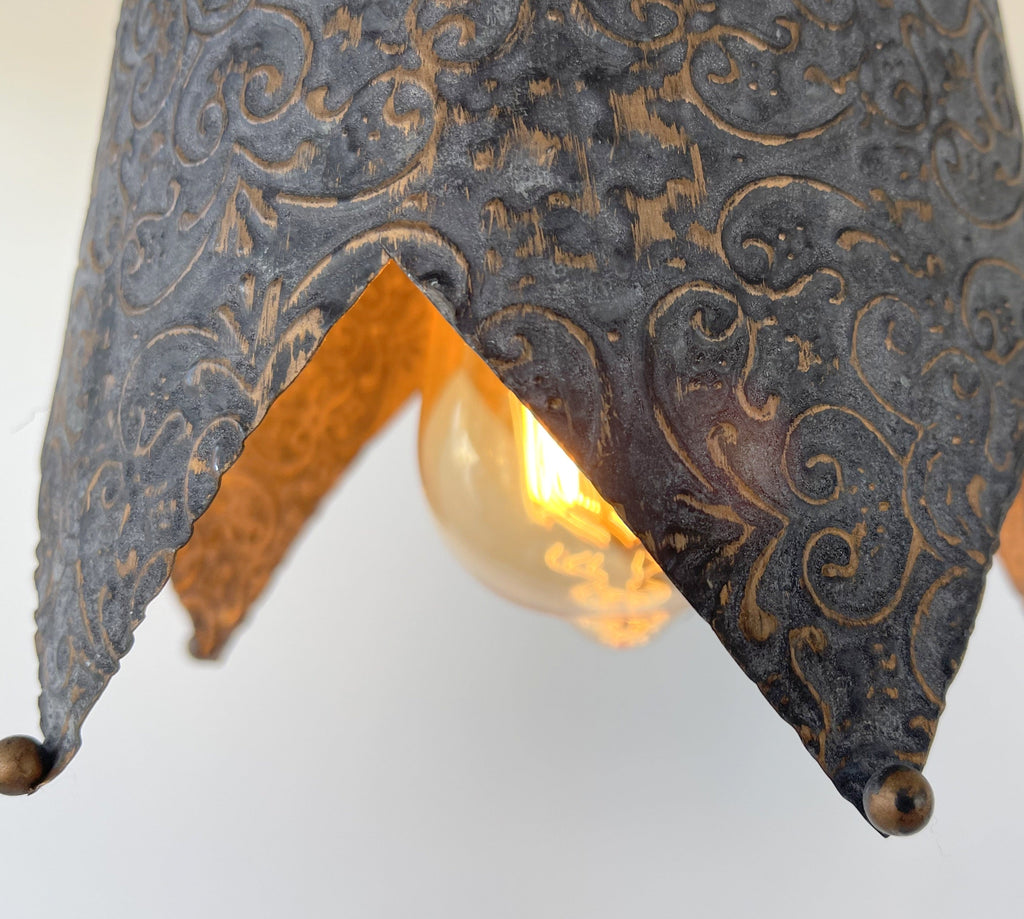 Jubilant Farmhouse Barn Ornate Ceiling Light