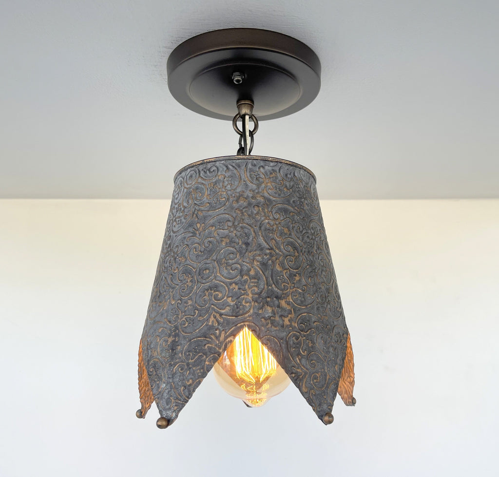 Jubilant Farmhouse Barn Ornate Ceiling Light