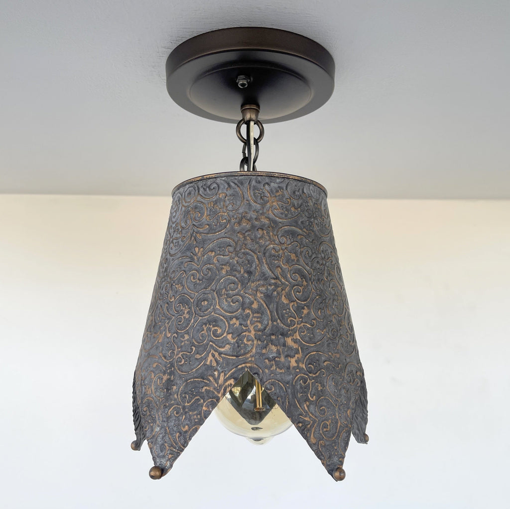 Jubilant Farmhouse Barn Ornate Ceiling Light