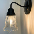 Antique Diamond Floral Flare Wall Sconce Light