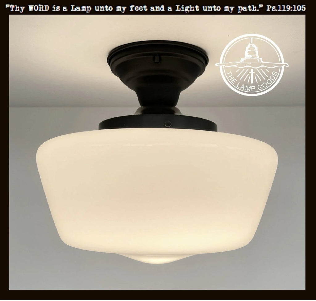 Milk Glass Opal Glass Schoolhouse Shade Replacement