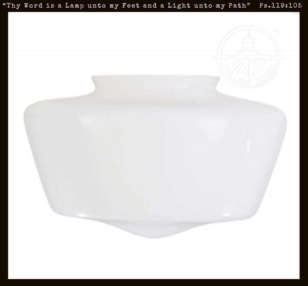 Milk Glass Opal Glass Schoolhouse Shade Replacement