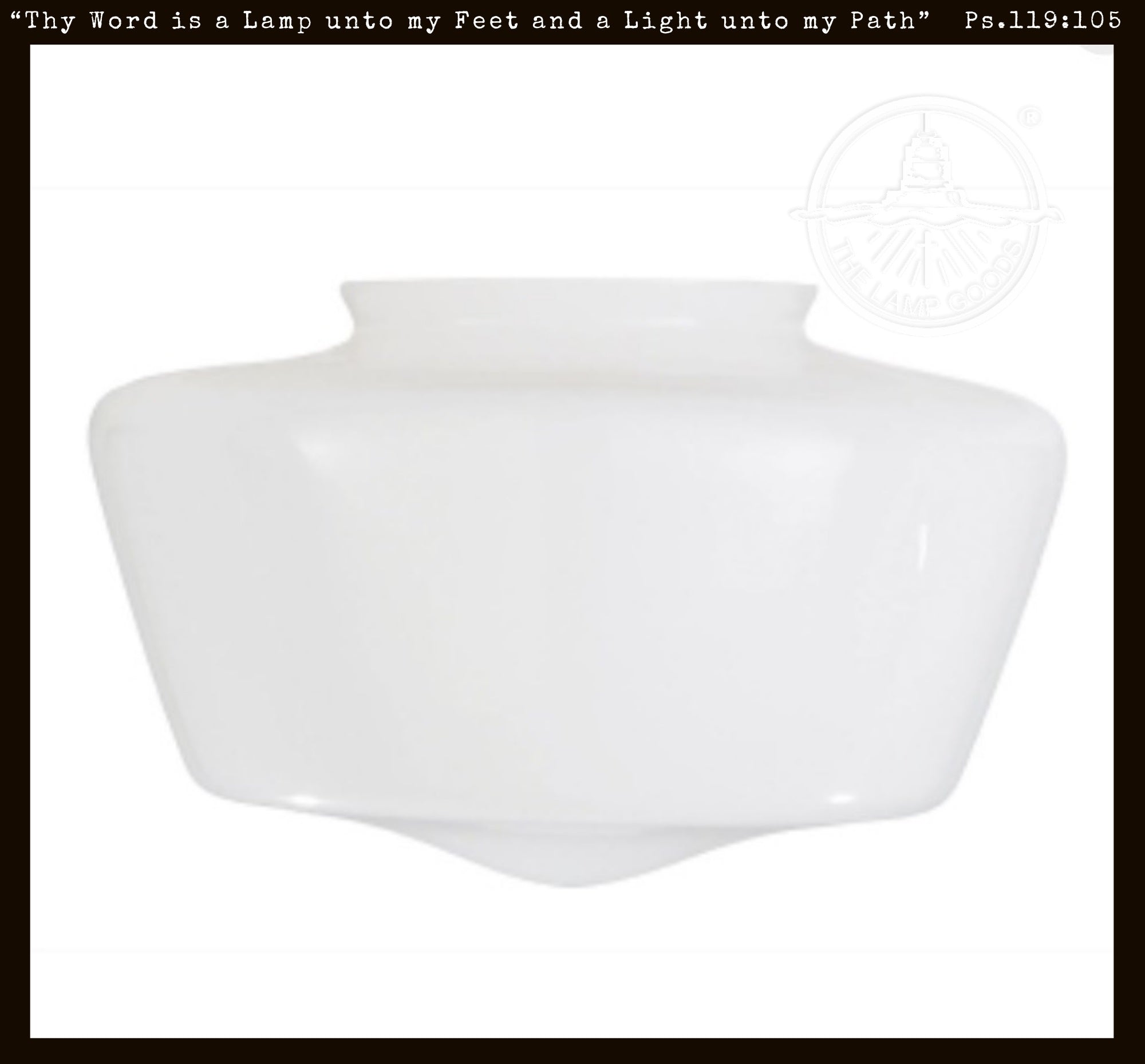 Milk Glass Opal Glass Schoolhouse Shade Replacement