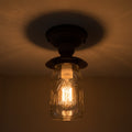 Mason Jar Exterior Outdoor Porch Farmhouse Ceiling Light Fixture