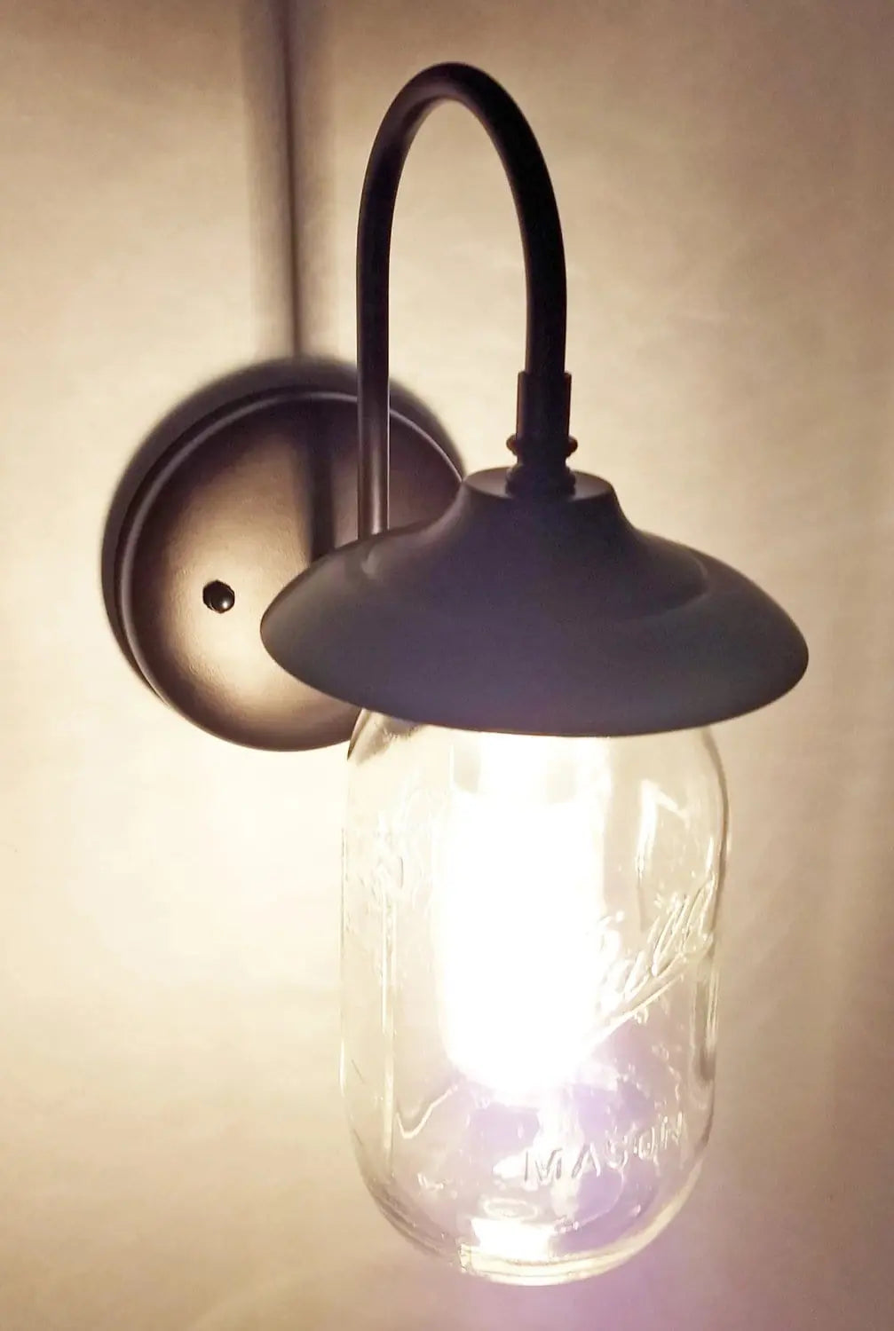 Mason Jar Outdoor Porch Sconce