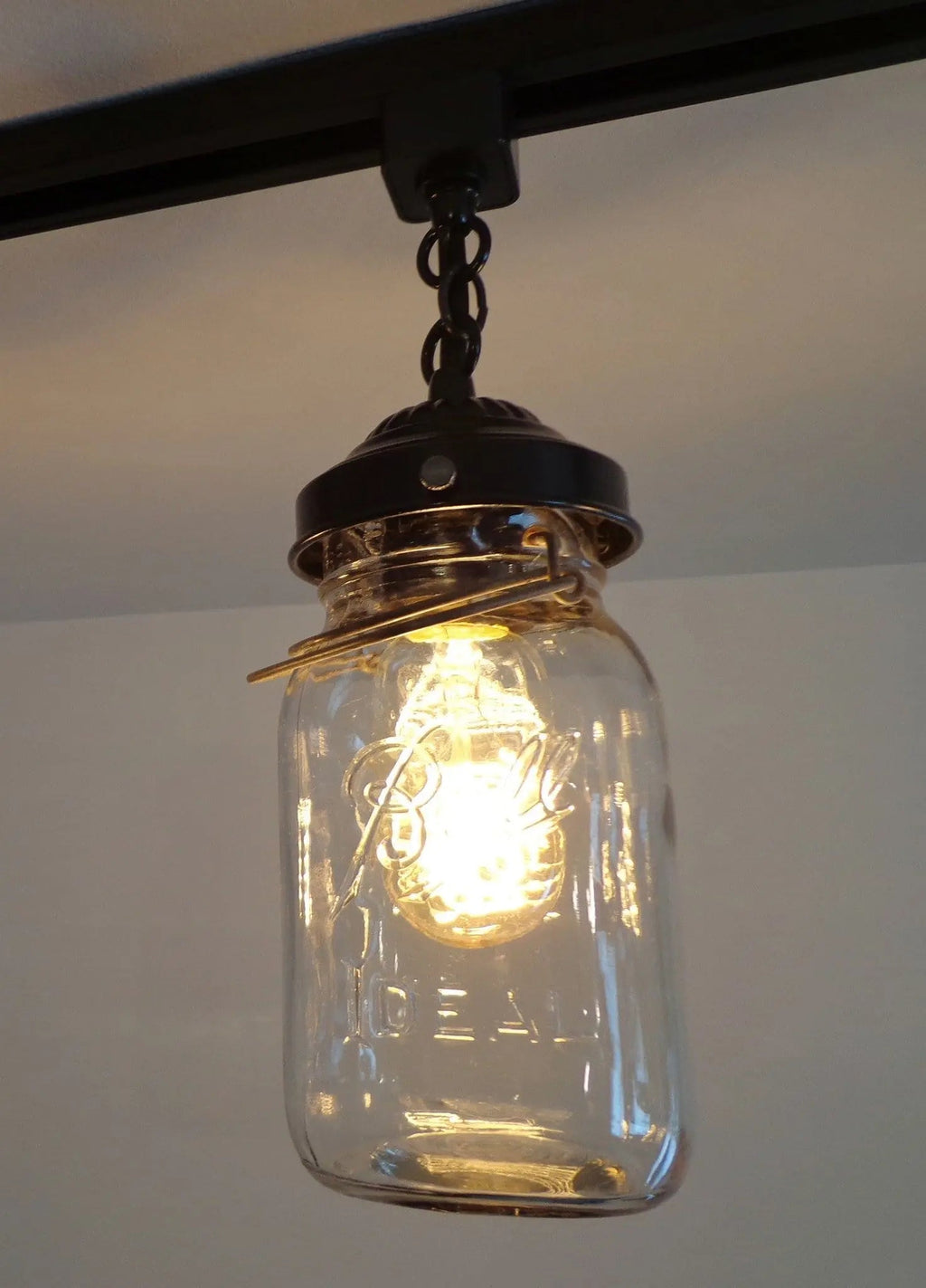 Farmhouse Mason Jar Track Fixture