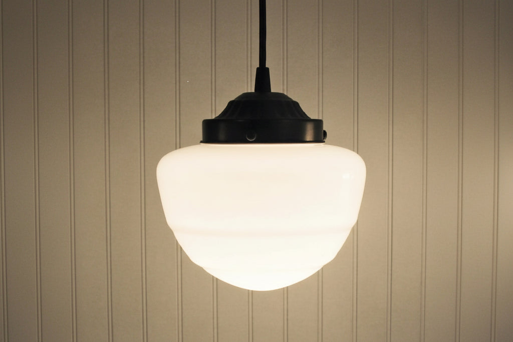 Schoolhouse Pendant Light Mushroom Globe