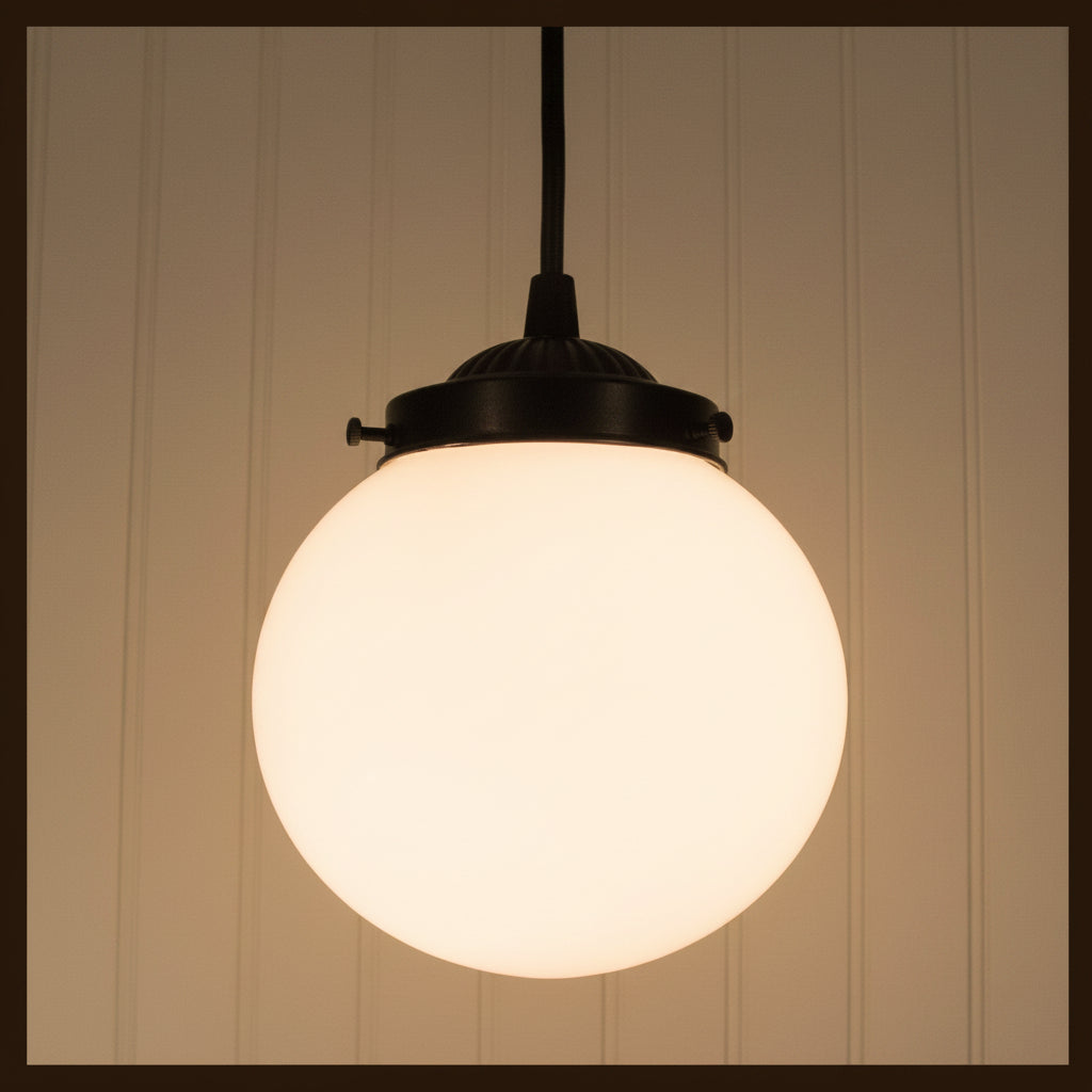 Milk Glass 8" Replacement Globe