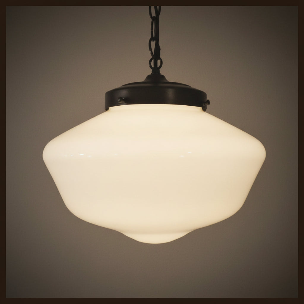 Milk Glass Opal Glass Schoolhouse Shade Replacement