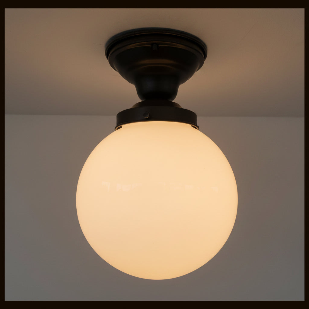 Modern 8in Globe Ceiling Light