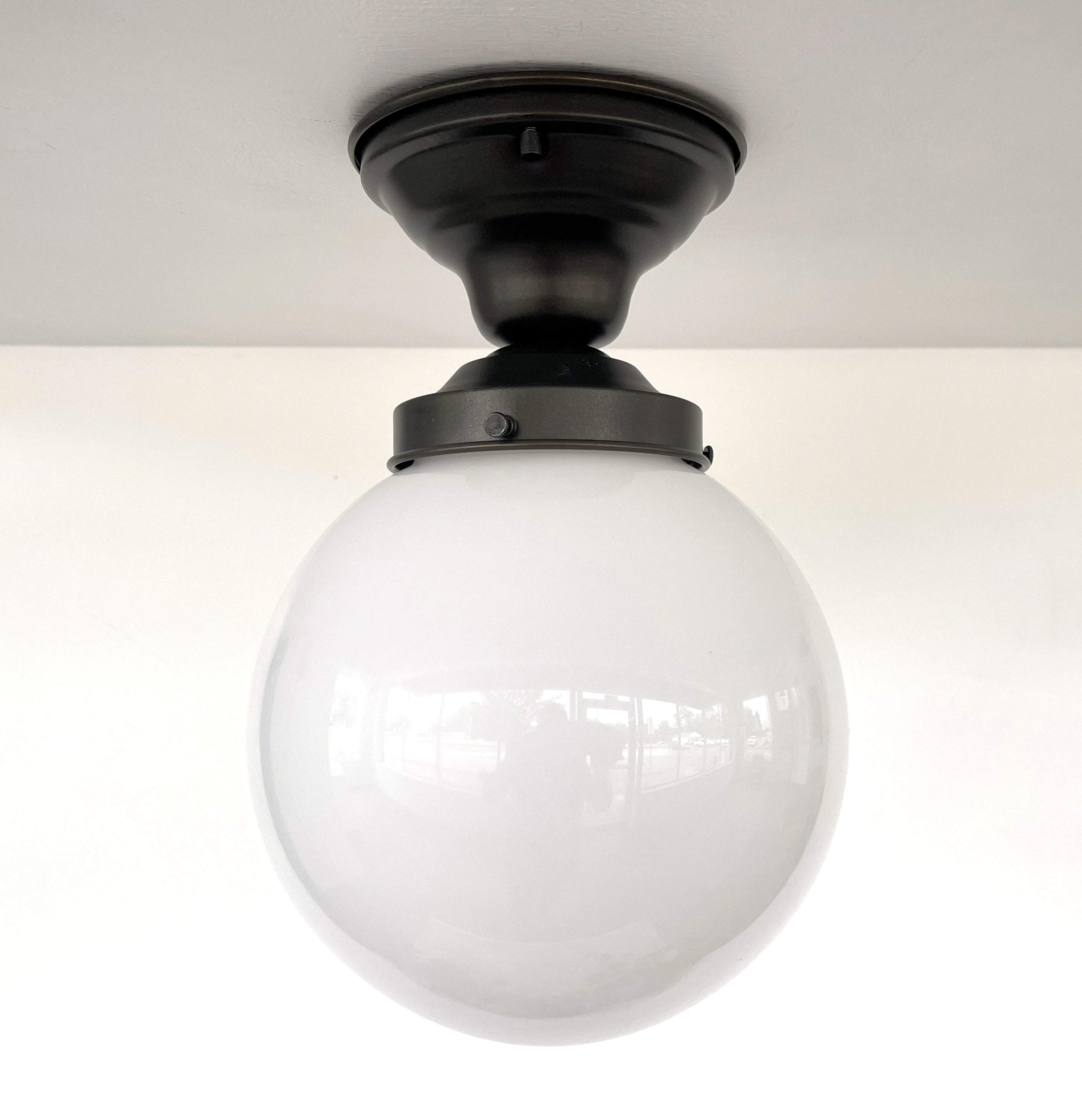 Modern 8in Globe Ceiling Light