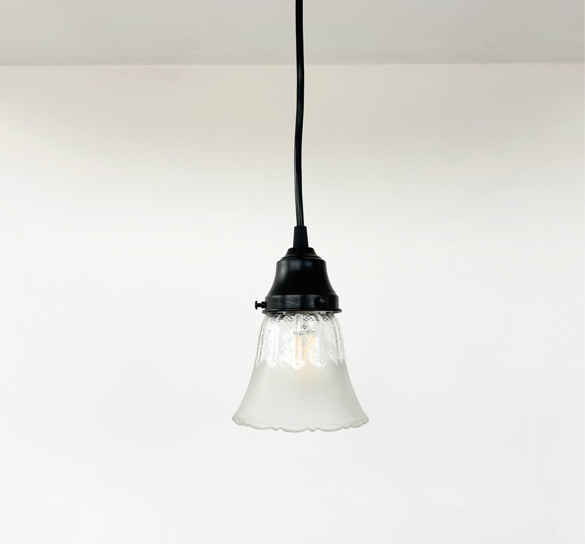 Delicate Frost and Clear Square/Cross Glass Wall Sconce Pendant Light
