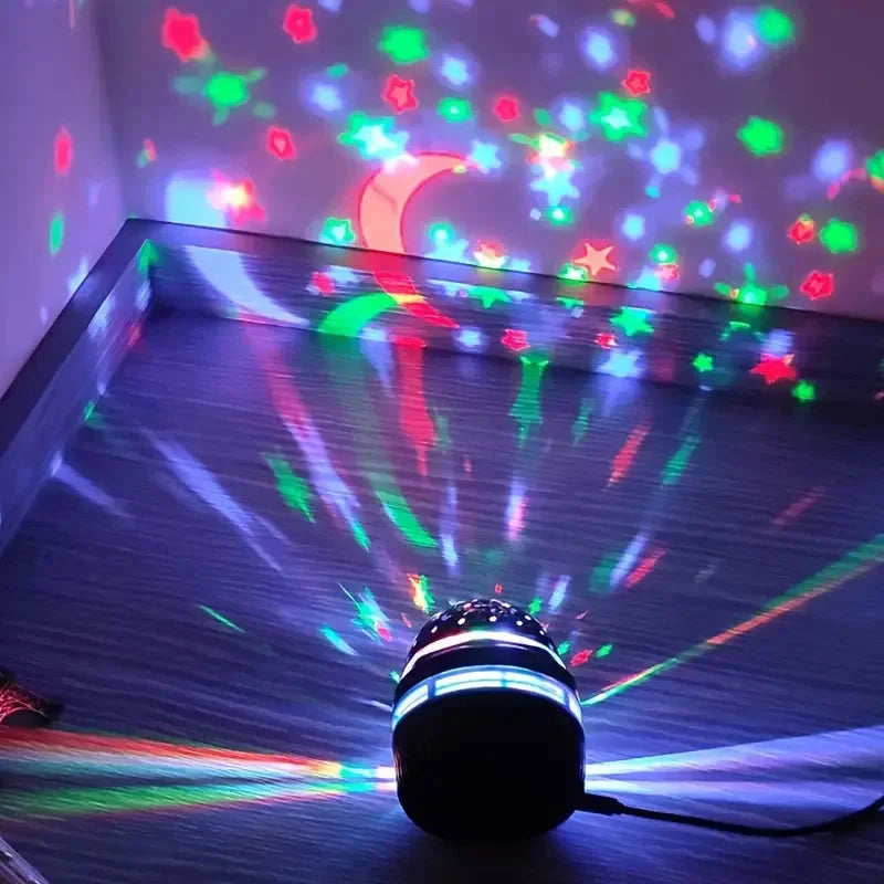 LED Starry Sky Projector USB Rotating Night Light
