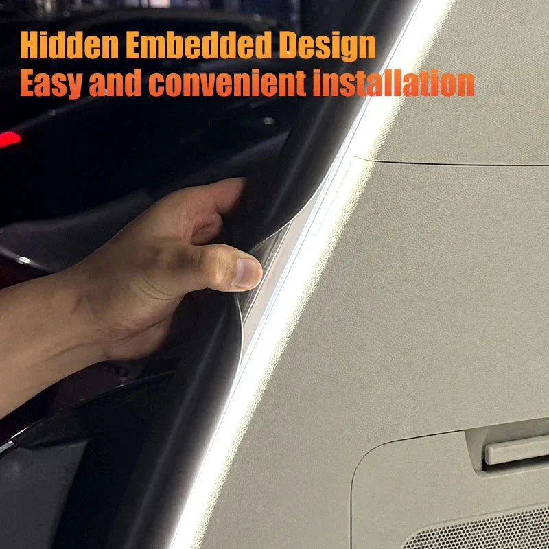 LED Car Trunk Light Strip — Automatic on/off, clean and direct for search