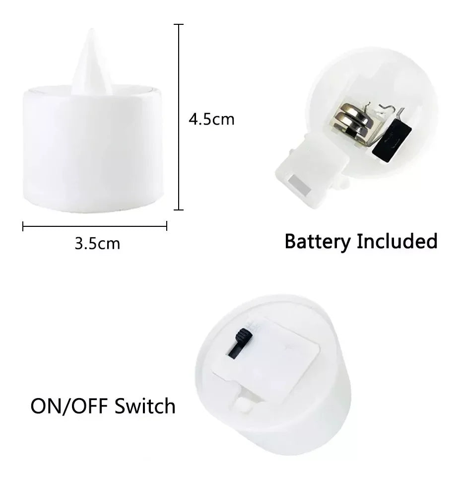 LED Battery Flameless Tea Candles