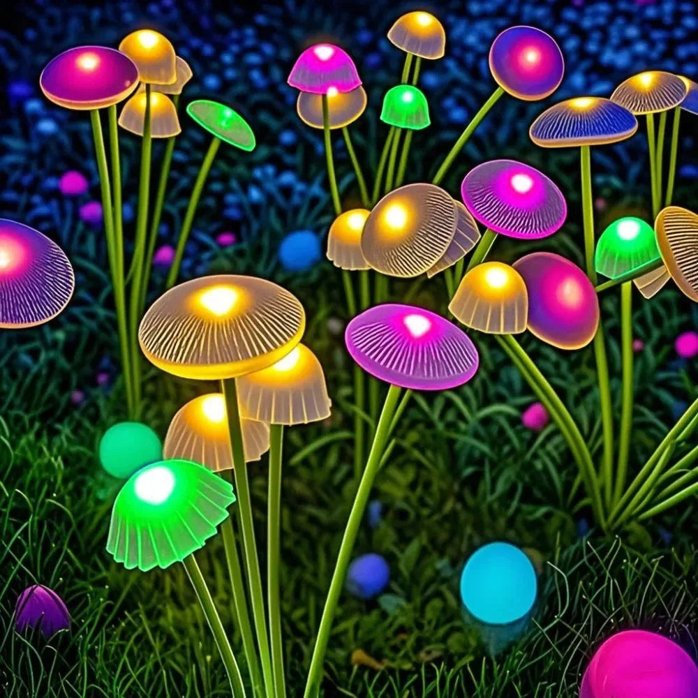 Waterproof Solar Mushroom Outdoor Lights
