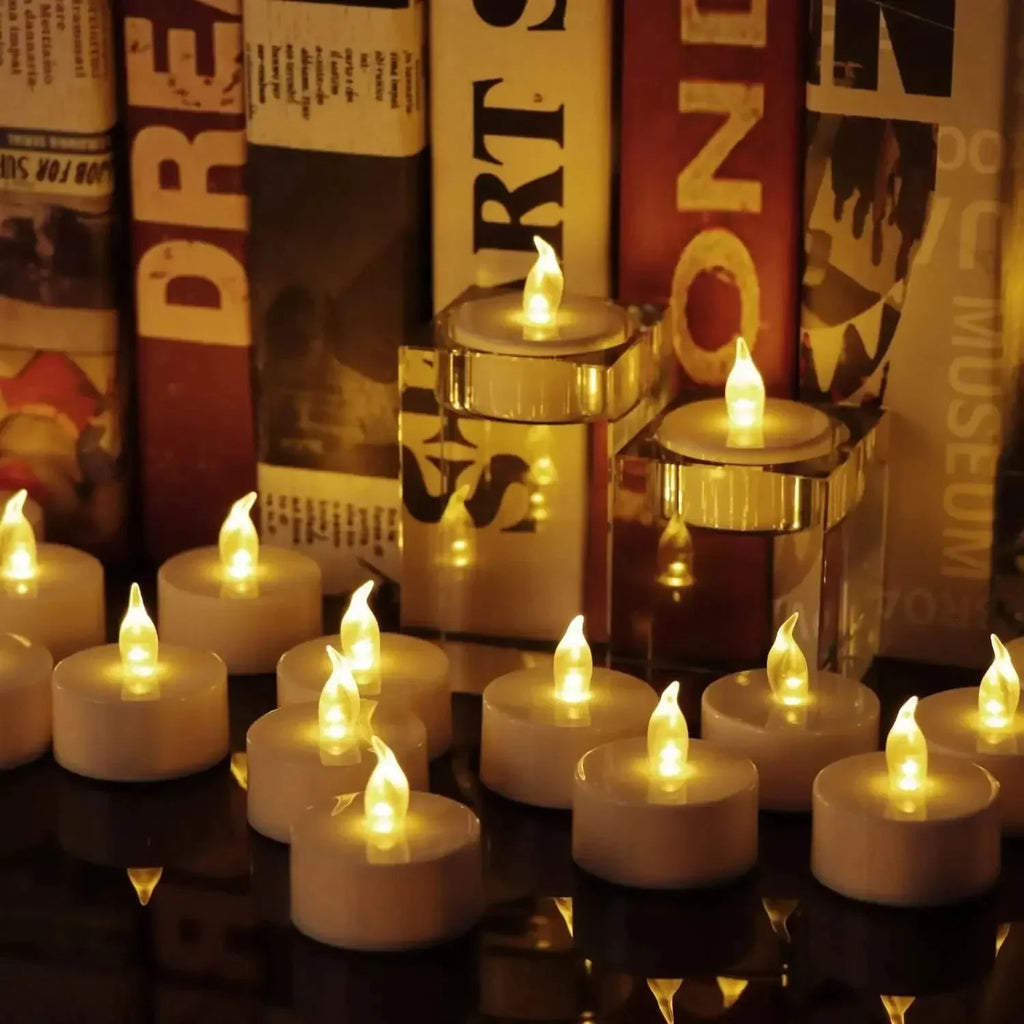 Candlium Warm Yellow LED Flameless Tea Lights