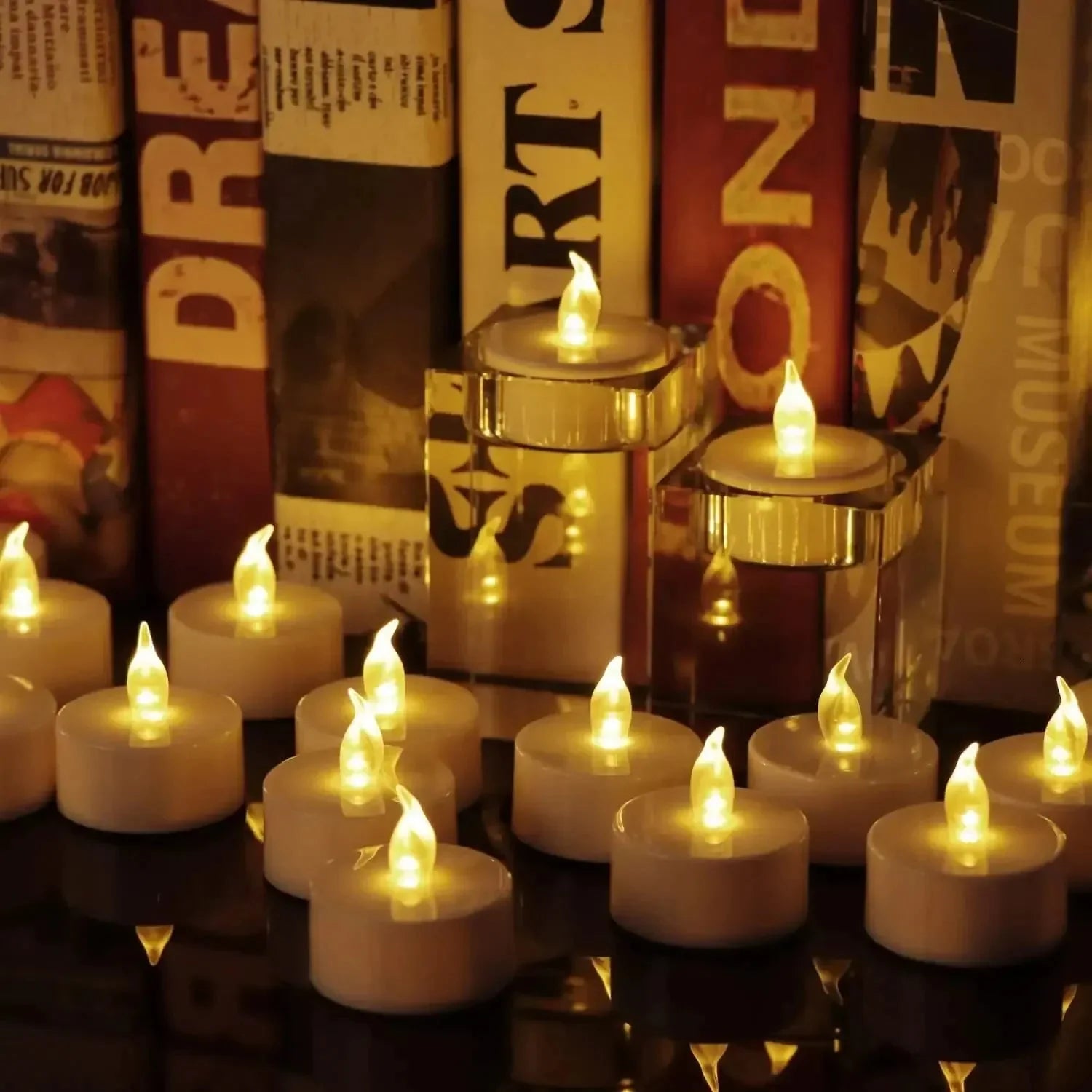 Candlium Warm Yellow LED Flameless Tea Lights