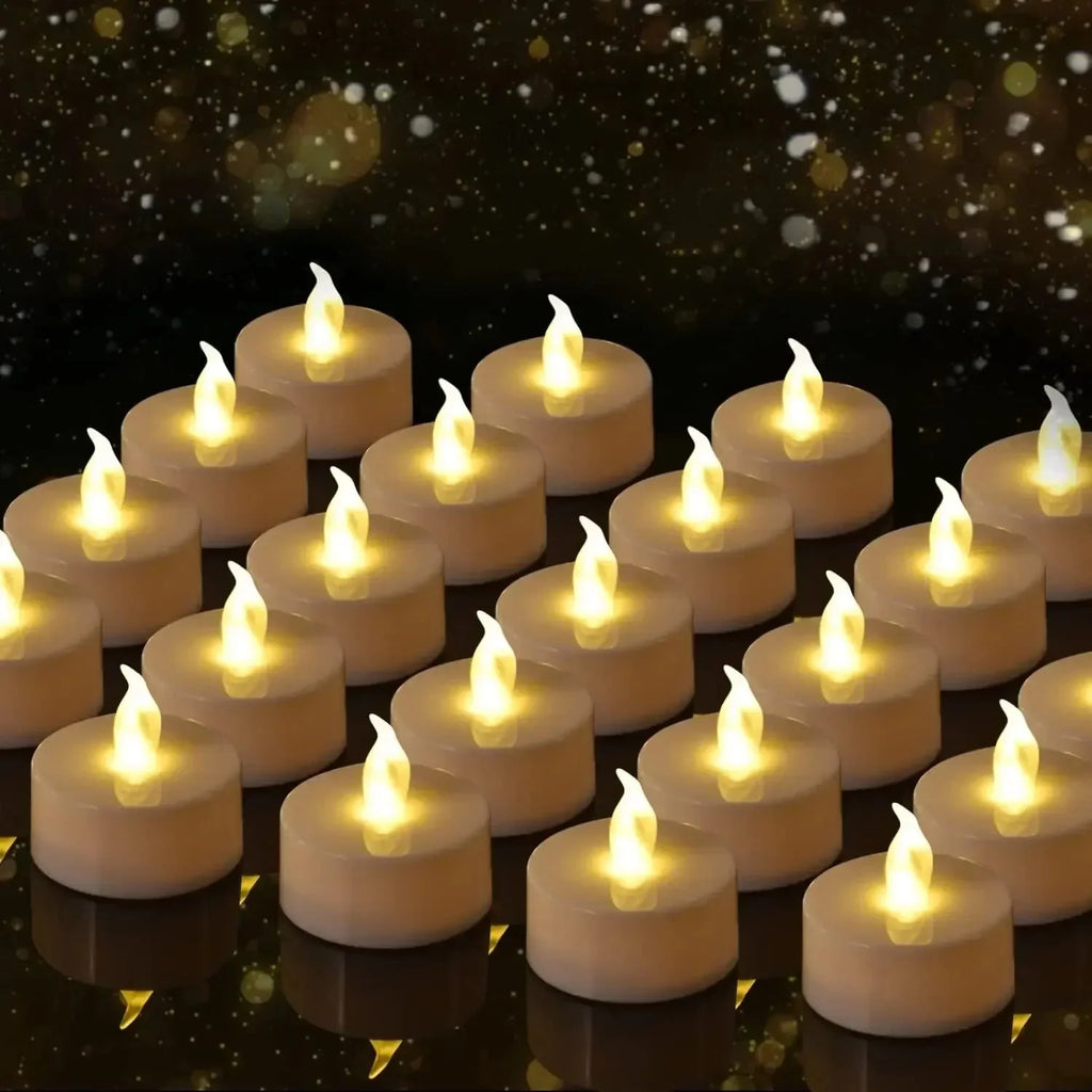 Candlium Warm Yellow LED Flameless Tea Lights