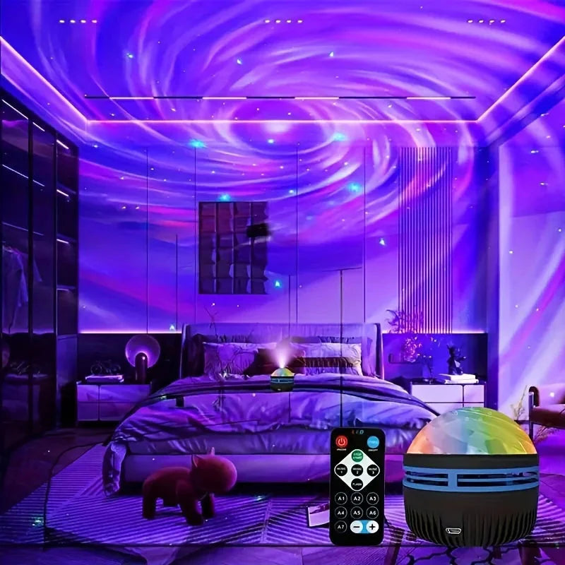 LED Galaxy Projector Night Light USB Rechargeable
