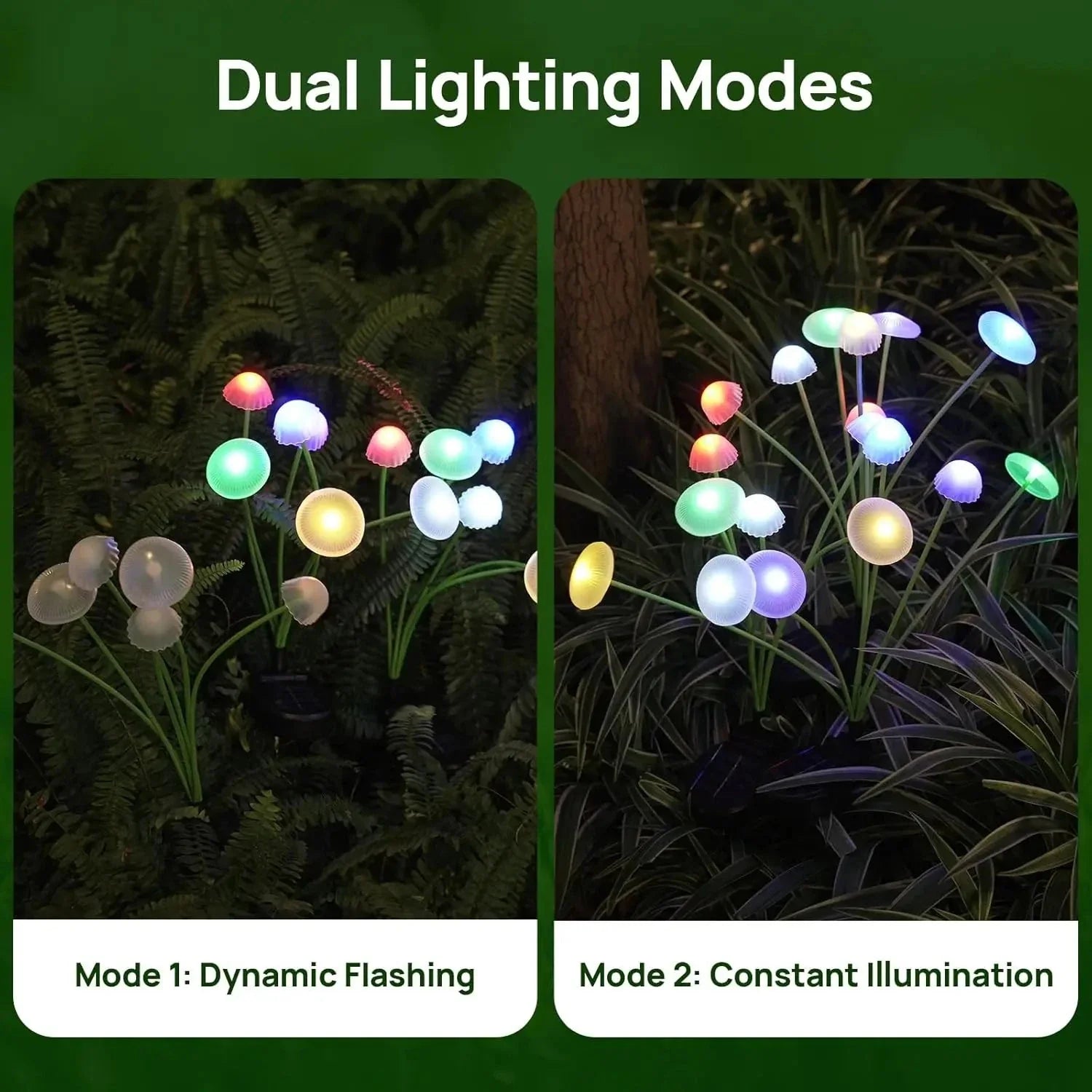 Waterproof Solar Mushroom Outdoor Lights