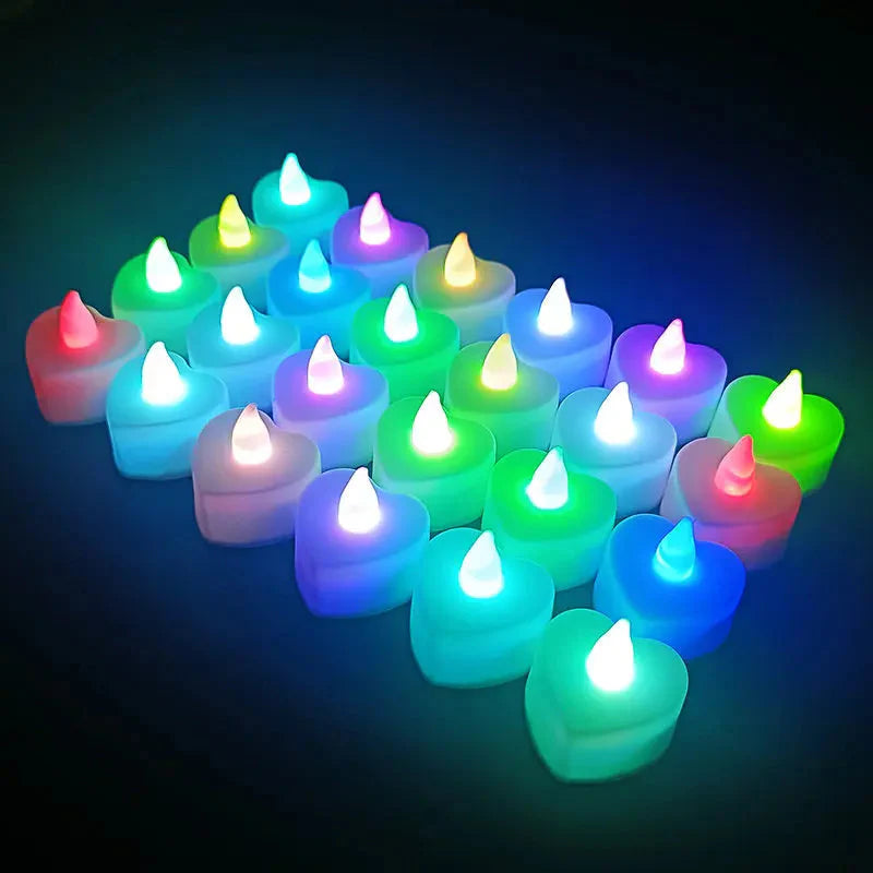 Red Flameless LED Tea Lights for Weddings