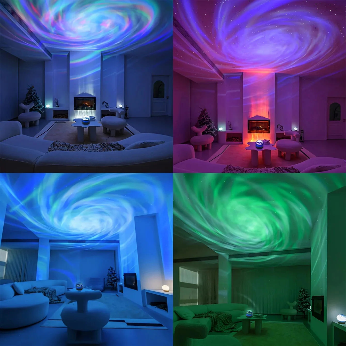 LED Galaxy Projector Night Light USB Rechargeable