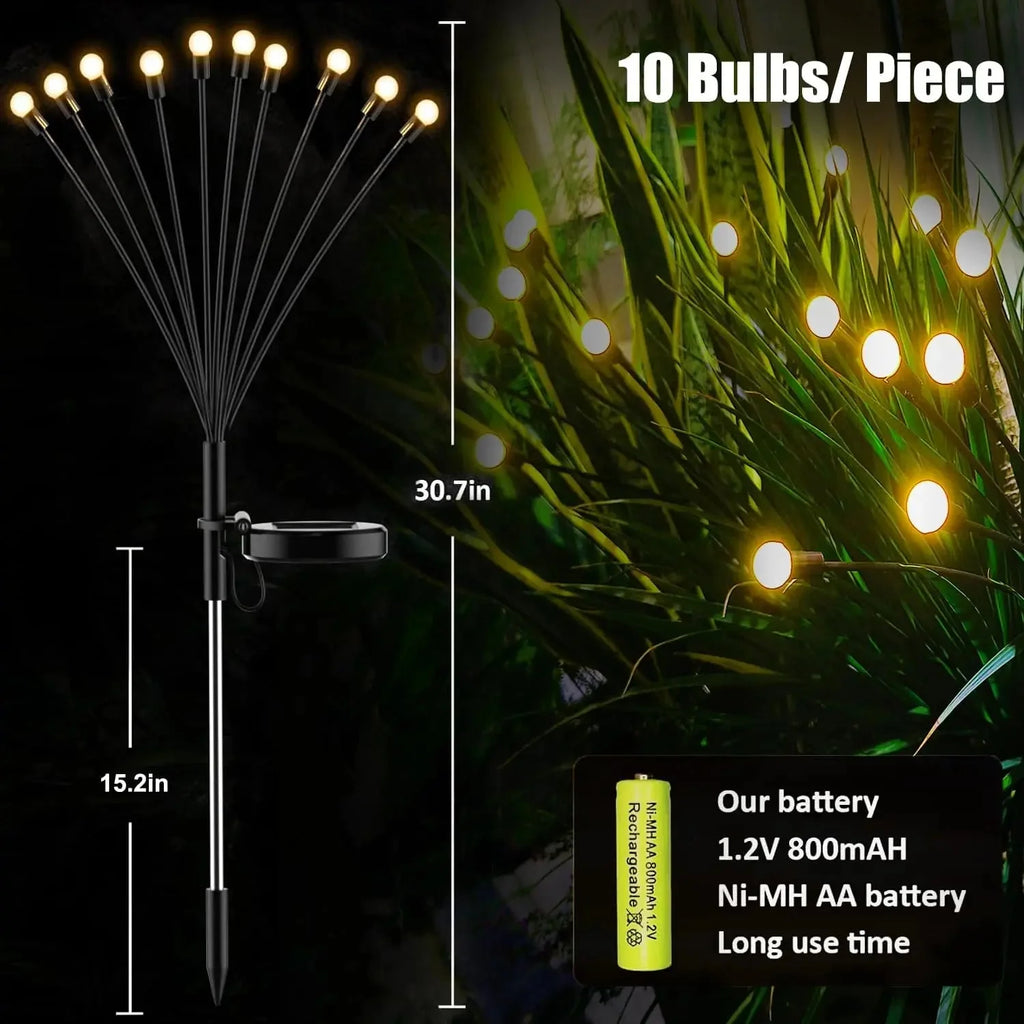 Solar Firefly Outdoor Decorative Lights Upgraded