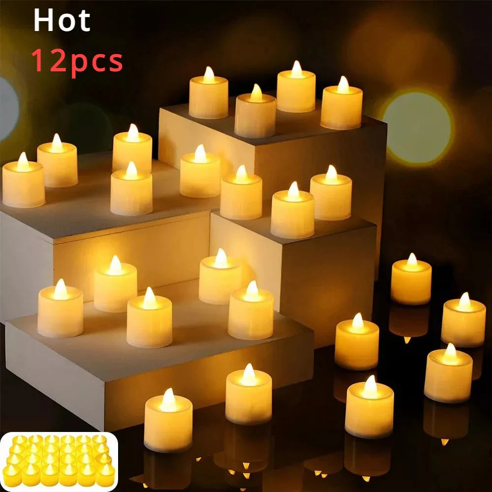 Battery‑Powered LED Tea Lights Safe & Reusable