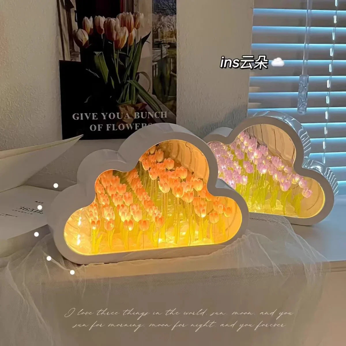 Tulip Cloud Handmade Romantic Night Light