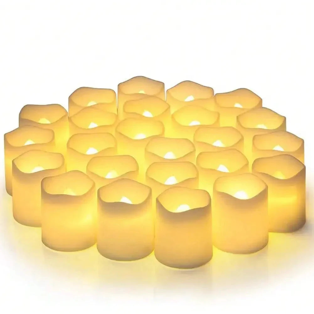 Red Flameless LED Tea Lights for Weddings