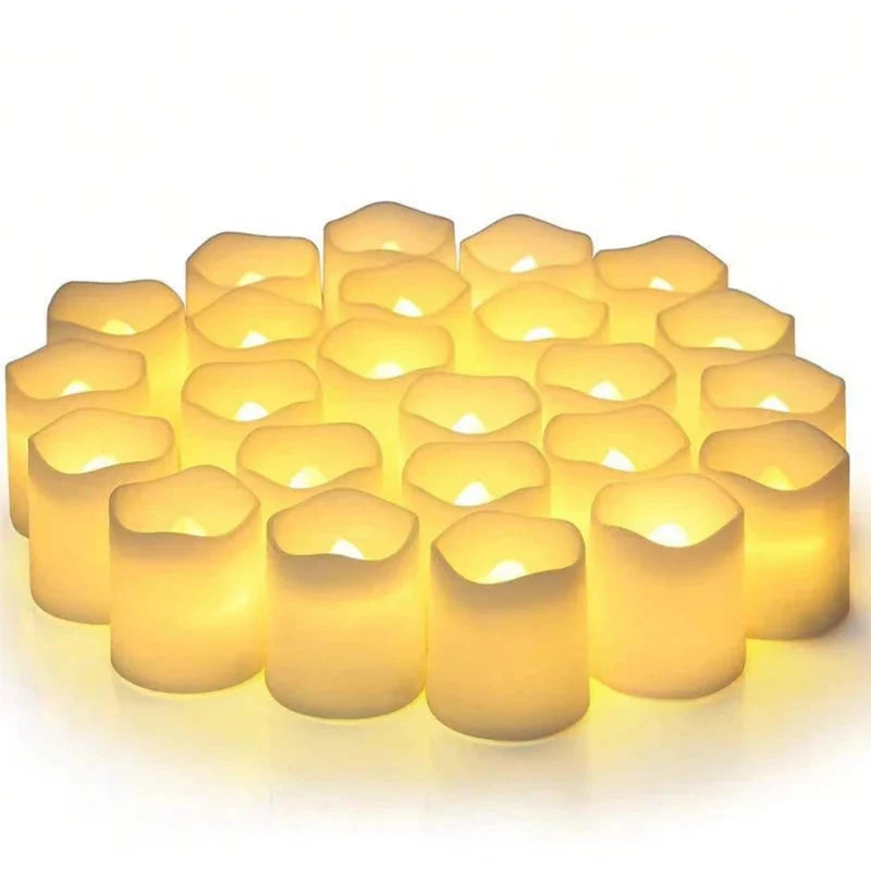 Red Flameless LED Tea Lights for Weddings