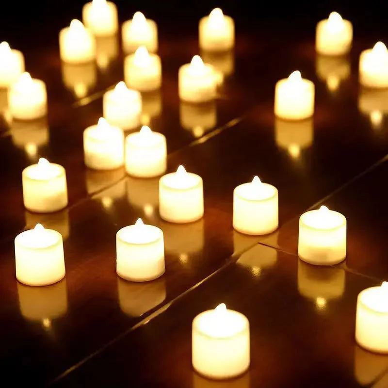 Battery‑Powered LED Tea Lights Safe & Reusable