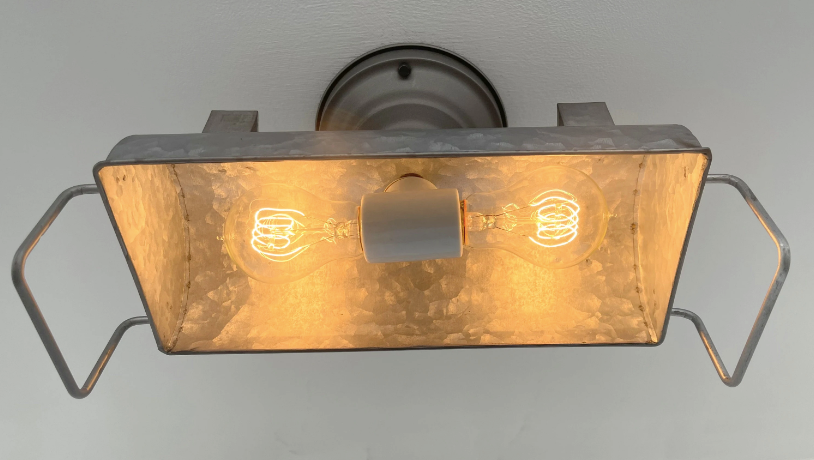 Farmhouse Galvanized Industrial Ceiling Fixture