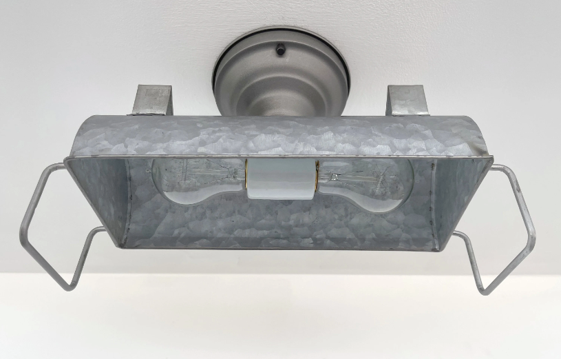 Farmhouse Galvanized Industrial Ceiling Fixture