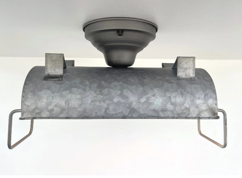 Farmhouse Galvanized Industrial Ceiling Fixture