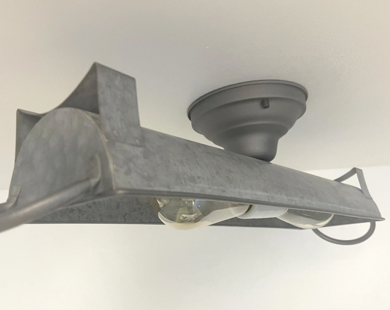 Farmhouse Galvanized Dome Light Fixture