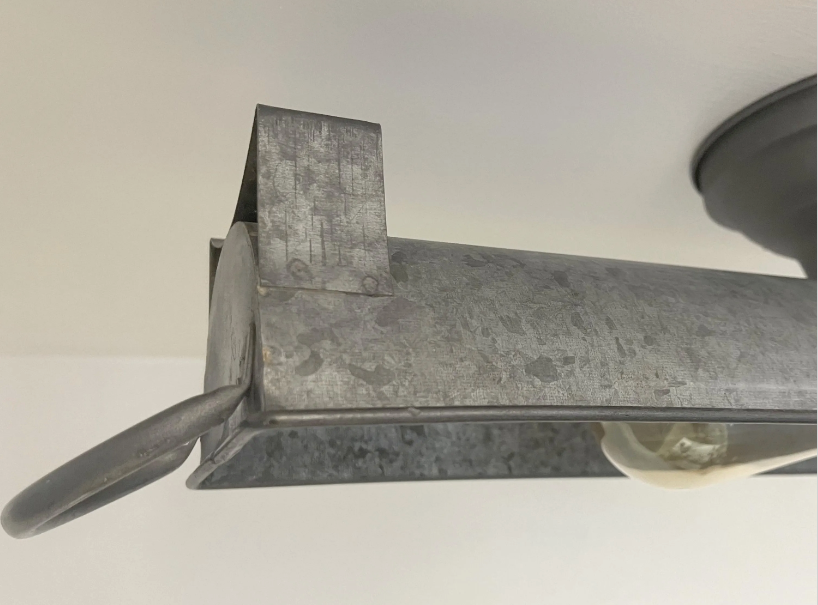 Farmhouse Galvanized Dome Light Fixture