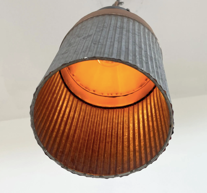 Rustic Copper Milk Can Pendant Light