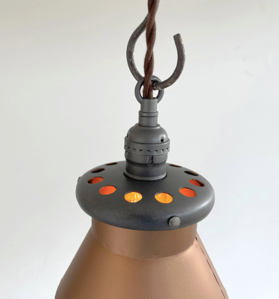 Rustic Copper Milk Can Pendant Light