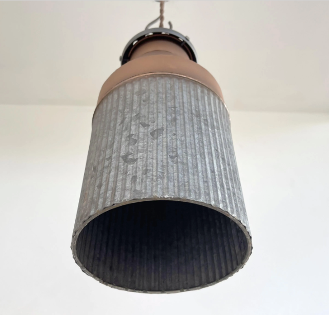 Rustic Copper Milk Can Pendant Light