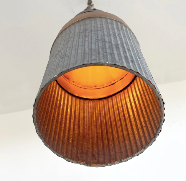 Rustic Copper Milk Can Pendant Light