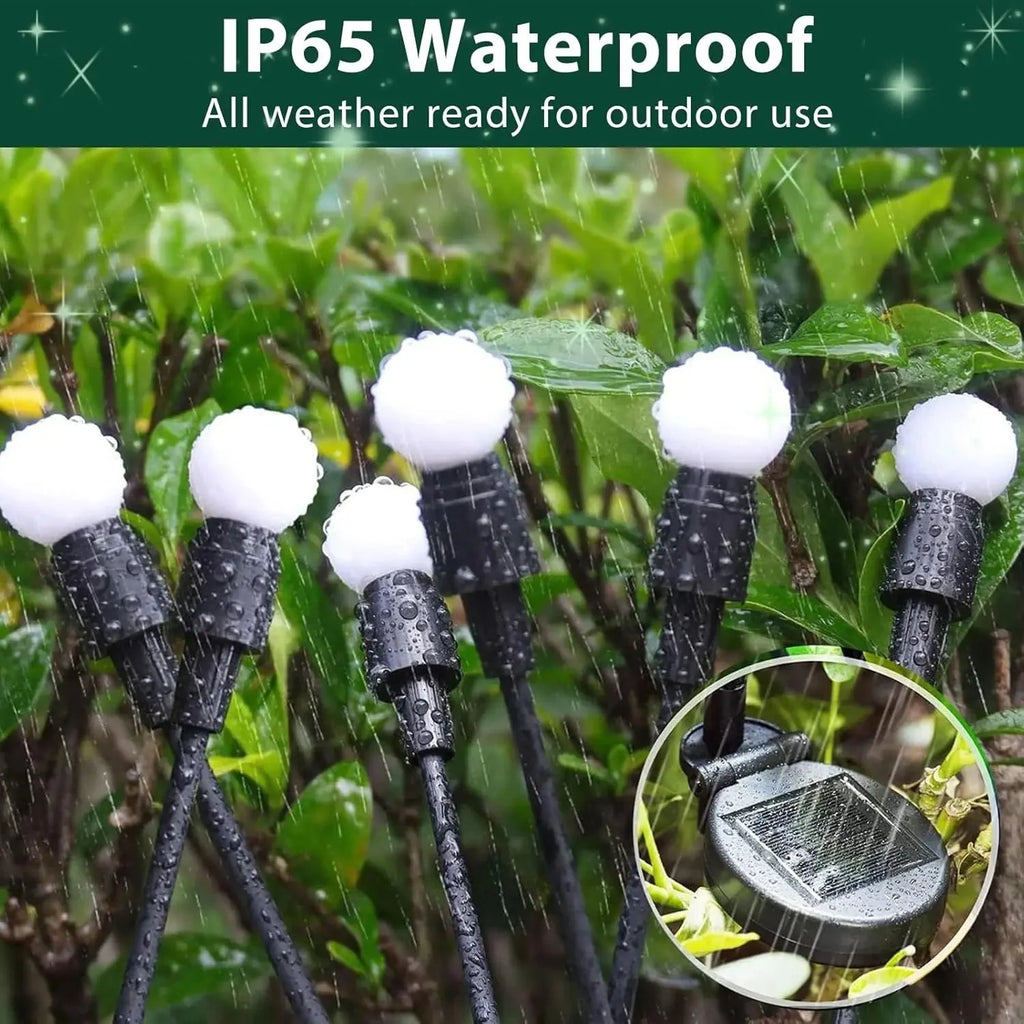 Solar Firefly LED Outdoor Garden Lights 8‑Pack