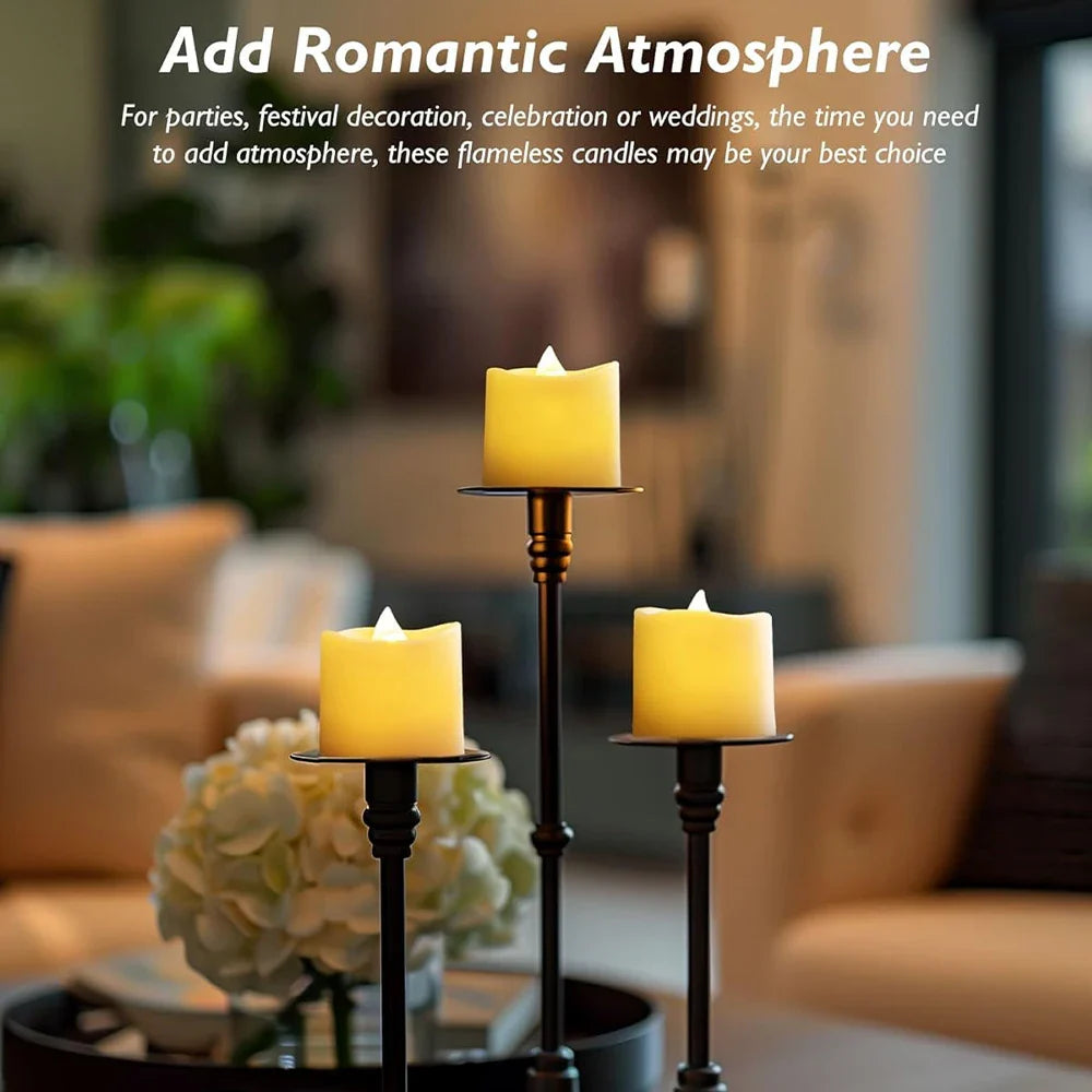 Flickering Ivory LED Flameless Tealight