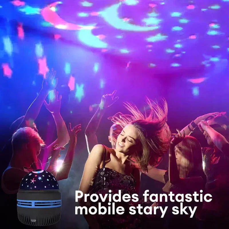 LED Starry Sky Projector USB Rotating Night Light