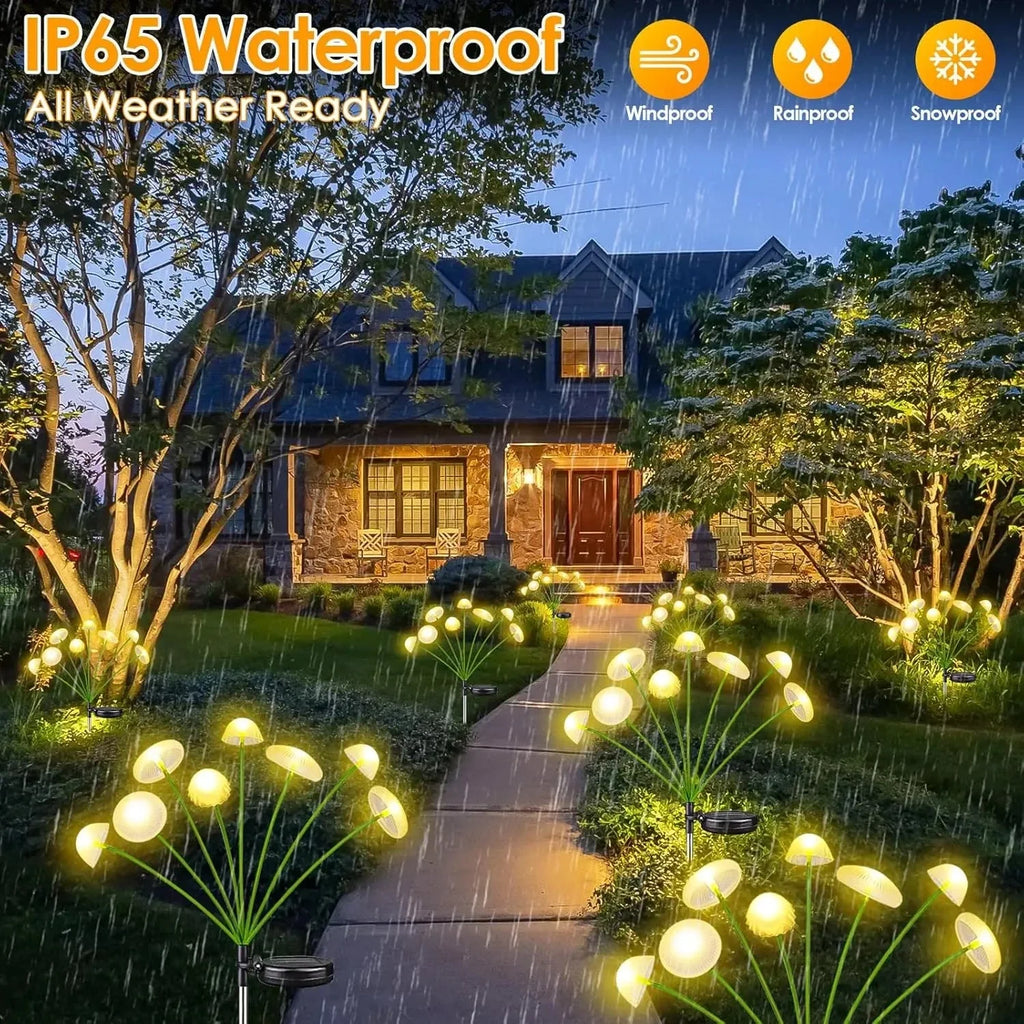 Waterproof Solar Mushroom Outdoor Lights